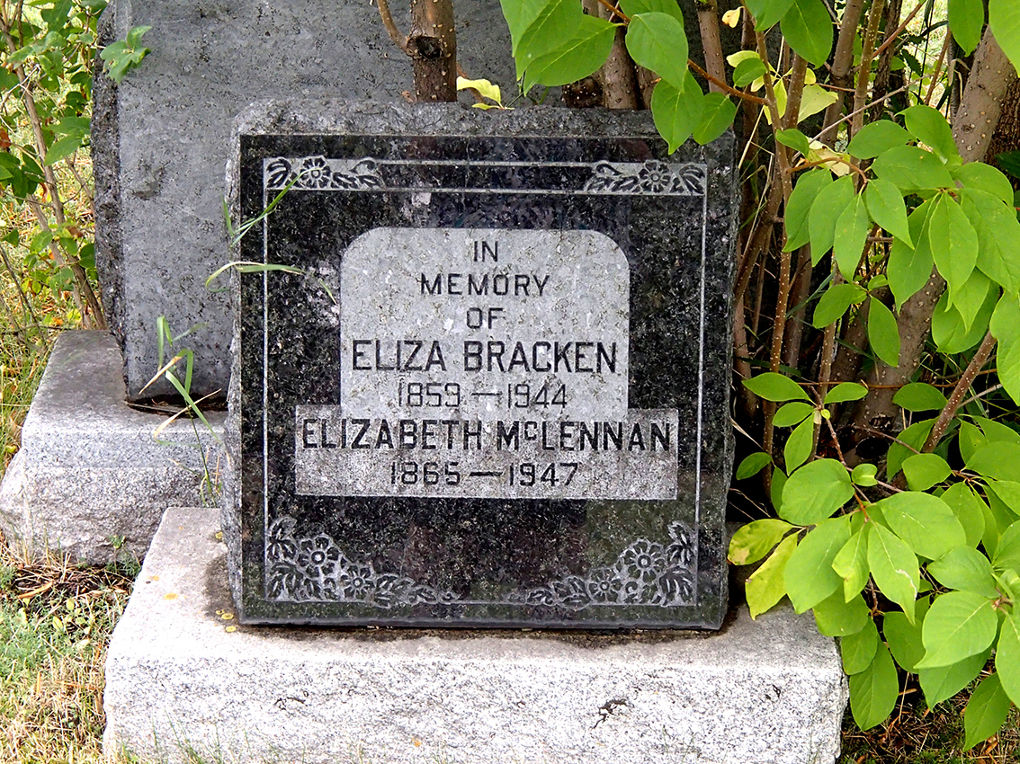 Photo of headstones/Elizabeth McLennan 1865-1947 hdstn Calgary Union cem AB